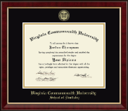 Virginia Commonwealth University diploma frame - Gold Embossed Diploma Frame in Murano