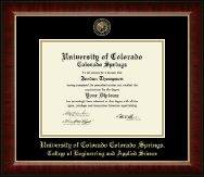 University of Colorado Colorado Springs diploma frame - Masterpiece Medallion Diploma Frame in Murano
