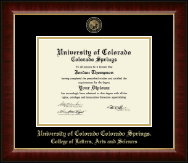 University of Colorado Colorado Springs diploma frame - Masterpiece Medallion Diploma Frame in Murano