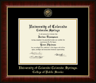 University of Colorado Colorado Springs diploma frame - Masterpiece Medallion Diploma Frame in Murano