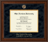 Ohio Northern University Presidential Masterpiece Diploma Frame in Madison