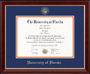 University of Florida diploma frame - Personalized Gold Embossed Diploma Frame in Murano