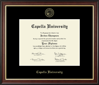 Capella University diploma frame - Gold Embossed Diploma Frame in Studio Gold