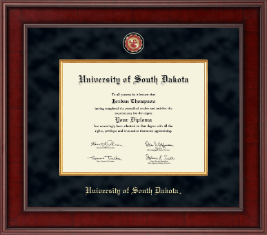 University of South Dakota diploma frame - Presidential Masterpiece Diploma Frame in Jefferson