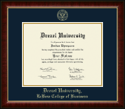 Drexel University diploma frame - Gold Embossed Diploma Frame in Murano