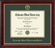 Colorado State University diploma frame - Gold Embossed Diploma Frame in Murano