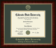 Colorado State University diploma frame - Gold Embossed Diploma Frame in Murano