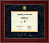Capella University Presidential Gold Engraved Diploma Frame in Jefferson