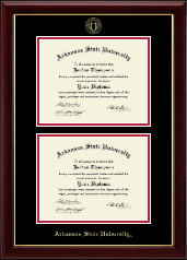 Arkansas State University at Jonesboro Double Diploma Frame in Gallery