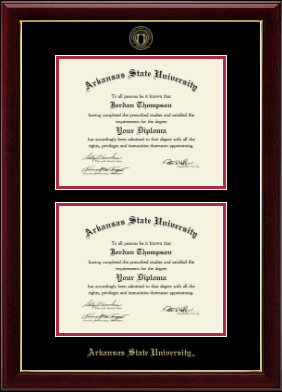 Arkansas State University at Jonesboro diploma frame - Double Diploma Frame in Gallery