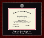 Arkansas State University at Jonesboro diploma frame - Silver Engraved Medallion Diploma Frame in Sutton