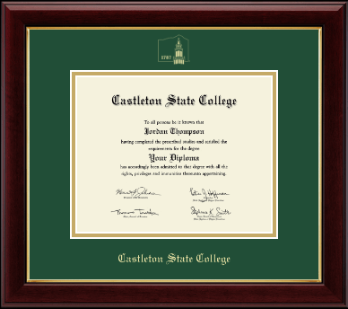 Castleton State College diploma frame - Gold Embossed Diploma Frame in Gallery