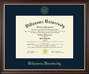 Villanova University diploma frame - Gold Embossed Diploma Frame in Studio Gold