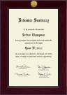 Redeemer Seminary diploma frame - Century Gold Engraved Diploma Frame in Cordova
