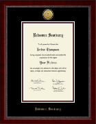 Redeemer Seminary Gold Engraved Medallion Diploma Frame in Sutton