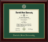 Norfolk State University diploma frame - Masterpiece Medallion Diploma Frame in Gallery