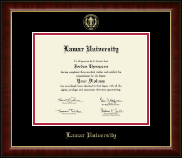 Lamar University diploma frame - Gold Embossed Diploma Frame in Murano