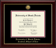University of South Dakota diploma frame - Gold Engraved Medallion Diploma Frame in Gallery