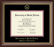 University of South Dakota diploma frame - Gold Embossed Diploma Frame in Hampshire