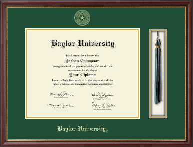 Baylor University diploma frame - Tassel & Cord Diploma Frame in Newport