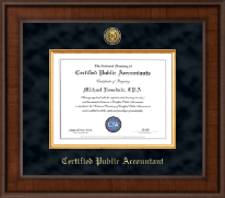 CPA Directory Inc. Presidential Gold Engraved Certificate Frame in Madison