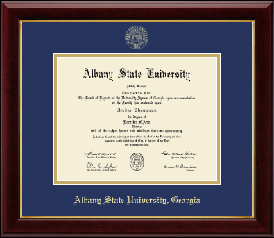 Albany State University in Georgia diploma frame - Gold Embossed Diploma Frame in Gallery