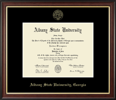 Albany State University in Georgia diploma frame - Gold Embossed Diploma Frame in Studio Gold