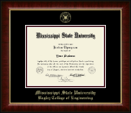 Mississippi State University diploma frame - Gold Embossed Diploma Frame in Murano