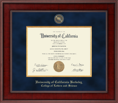 University of California Berkeley diploma frame - Presidential Masterpiece Diploma Frame in Jefferson