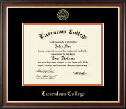 Tusculum College diploma frame - Gold Embossed Diploma Frame in Studio Gold