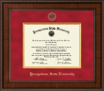 Youngstown State University Presidential Masterpiece Diploma Frame in Madison