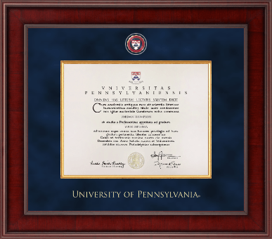 University of Pennsylvania certificate frame - Presidential Masterpiece Certificate Frame in Jefferson