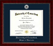 University of Connecticut diploma frame - Silver Engraved Medallion Diploma Frame in Sutton