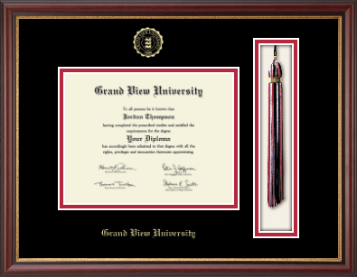 Grand View University diploma frame - Tassel & Cord Diploma Frame in Newport
