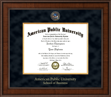 American Public University diploma frame - Presidential Masterpiece Diploma Frame in Madison