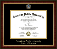 American Public University Masterpiece Medallion Diploma Frame in Murano