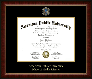 American Public University diploma frame - Masterpiece Medallion Diploma Frame in Murano