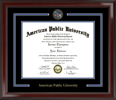 American Public University diploma frame - Showcase Edition Diploma Frame in Encore