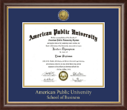 American Public University diploma frame - Gold Engraved Medallion Diploma Frame in Hampshire