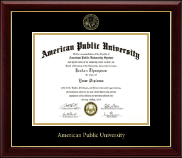 American Public University diploma frame - Gold Embossed Diploma Frame in Gallery