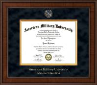 American Military University Presidential Masterpiece Diploma Frame in Madison