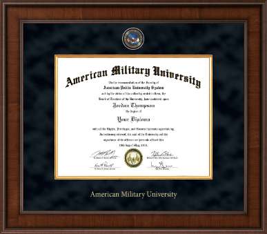 American Military University diploma frame - Presidential Masterpiece Diploma Frame in Madison