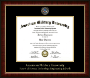 American Military University Masterpiece Medallion Diploma Frame in Murano