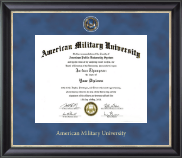 American Military University Regal Edition Diploma Frame in Noir