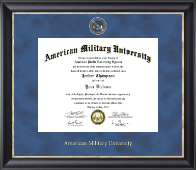 American Military University diploma frame - Regal Edition Diploma Frame in Noir