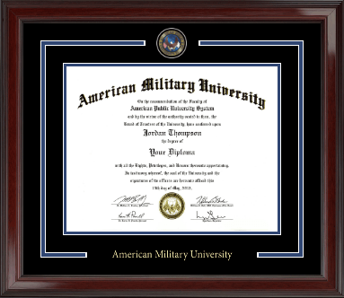 American Military University diploma frame - Showcase Edition Diploma Frame in Encore