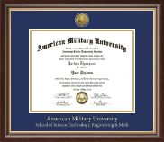 American Military University diploma frame - Gold Engraved Medallion Diploma Frame in Hampshire