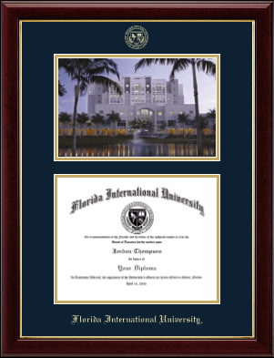 Florida International University diploma frame - Campus Scene Diploma Frame in Gallery