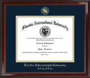 Florida International University Masterpiece Medallion Diploma Frame in Encore