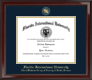 Florida International University Masterpiece Medallion Diploma Frame in Encore